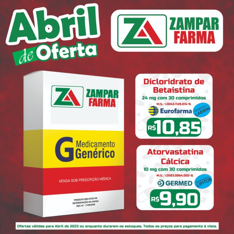 E continuam as ofertas de abril na Zampar Farma 