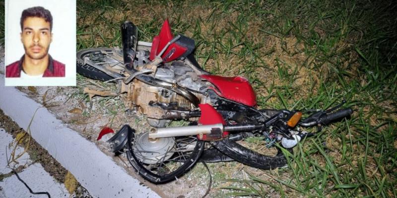 Jovem de 20 anos morre após colidir motocicleta em carro na BR-146, entre Passos e Bom Jesus da Penha