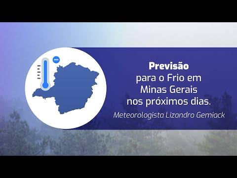 Após chuvas haverá declínio acentuado da temperatura em Minas, de acordo com o Inmet 