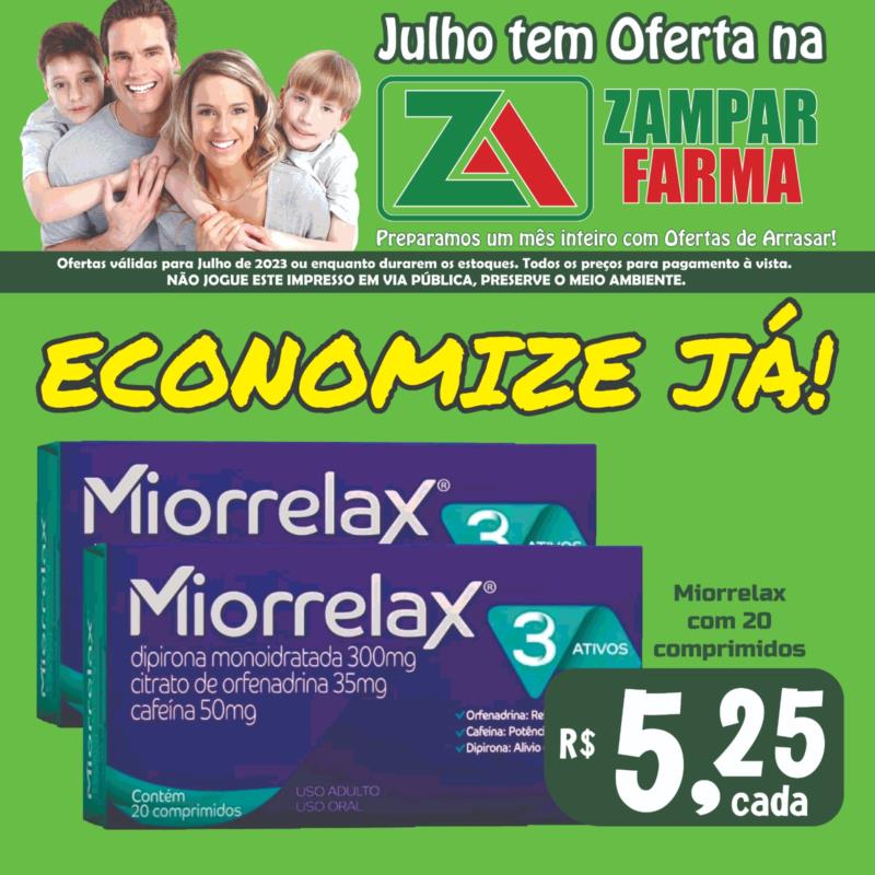 E continuam as ofertas do mês de Julho na Zampar Farma