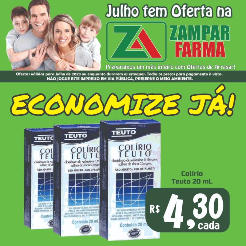 E continuam as ofertas do mês de Julho na Zampar Farma