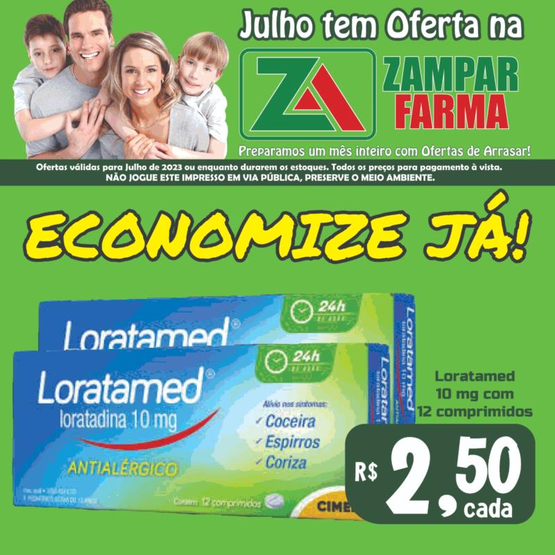 E continuam as ofertas do mês de Julho na Zampar Farma