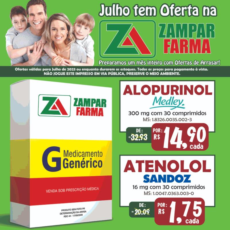 E continuam as ofertas do mês de Julho na Zampar Farma