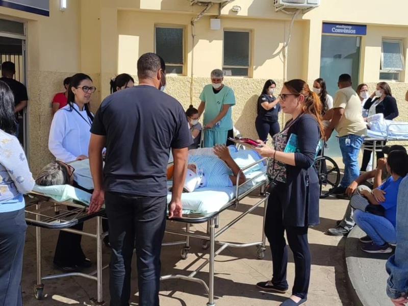 Bombeiros realizam simulado de evacuação na Santa Casa de Guaxupé 