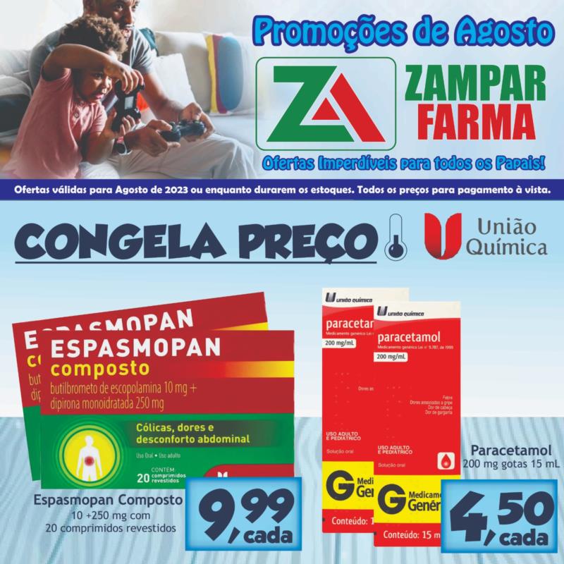 Promoções de Agosto na Zampar Farma 