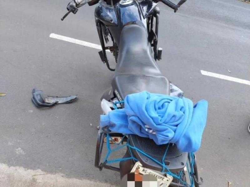 Colisão entre moto e carro na Avenida Dona Floriana mobiliza o Corpo de Bombeiros 