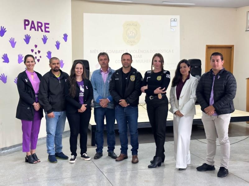 Palestra de conscientização sobre combate à violência contra a mulher foi promovida pela PC em Bom Jesus da Penha 