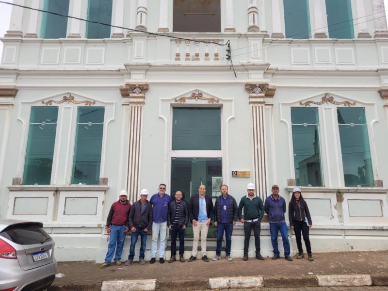 Obras de restauração da “Antiga Cadeia” e do “Palácio das Águias” seguem avançando em Guaxupé 