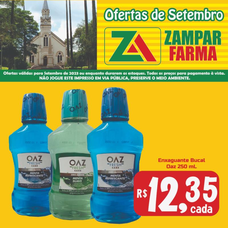 Ofertas do mês de  Setembro na Zampar Farma 