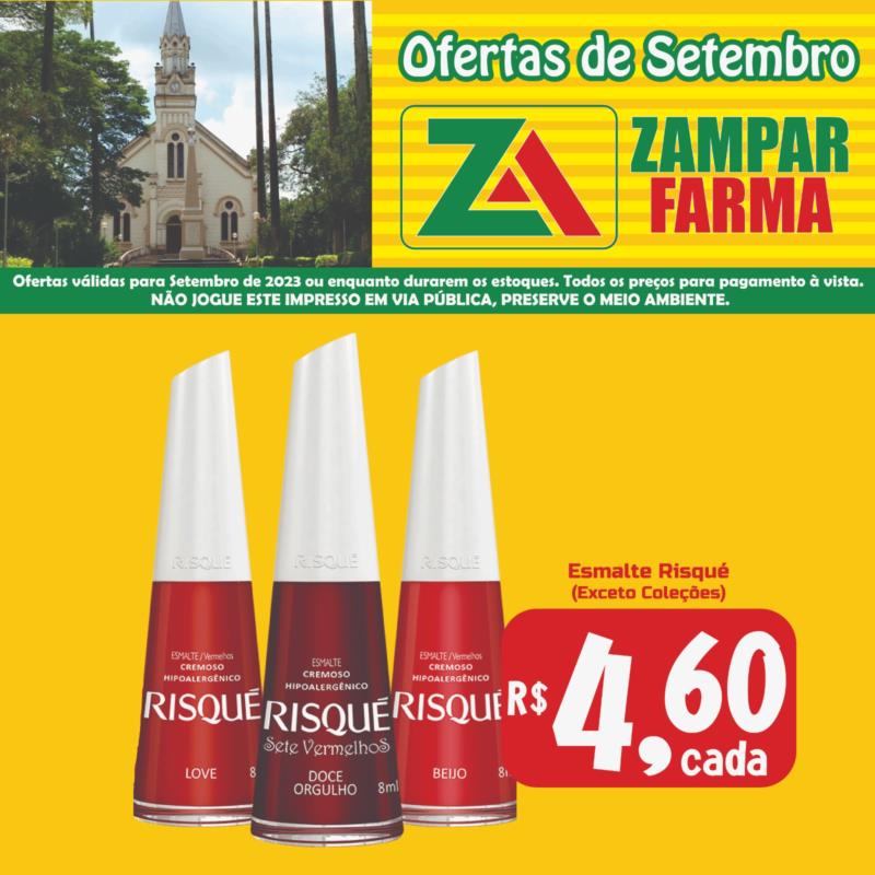 Ofertas do mês de  Setembro na Zampar Farma 