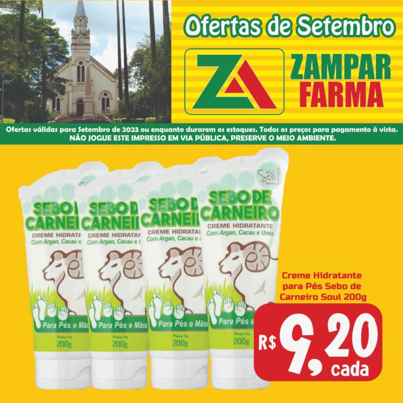 Ofertas do mês de  Setembro na Zampar Farma 