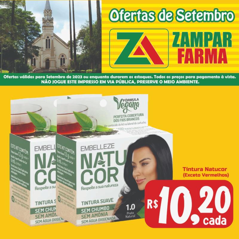 Ofertas do mês de  Setembro na Zampar Farma 