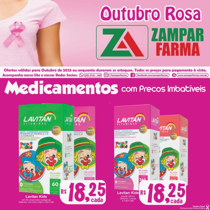 Ofertas de outubro na Zampar Farma 