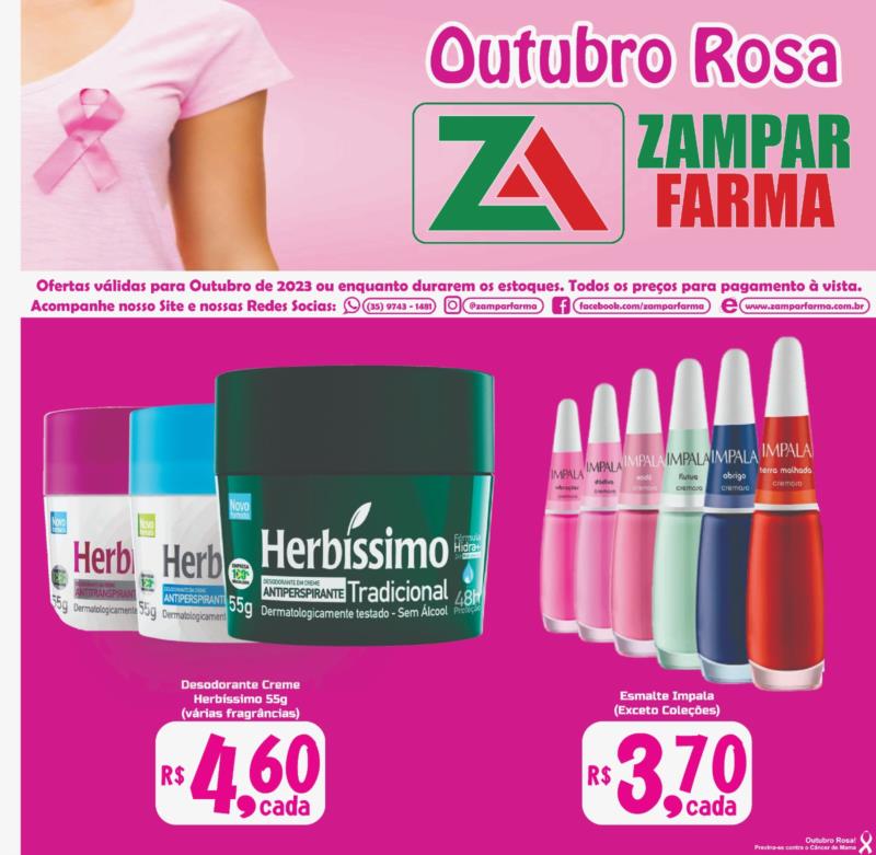 Ofertas de outubro na Zampar Farma 