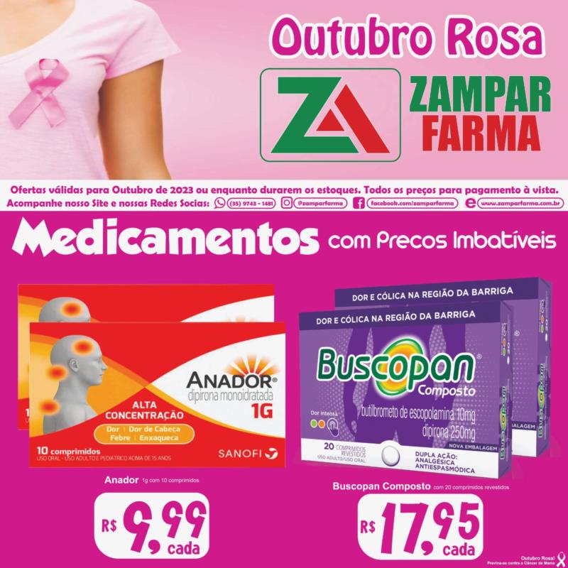 Ofertas de outubro na Zampar Farma 