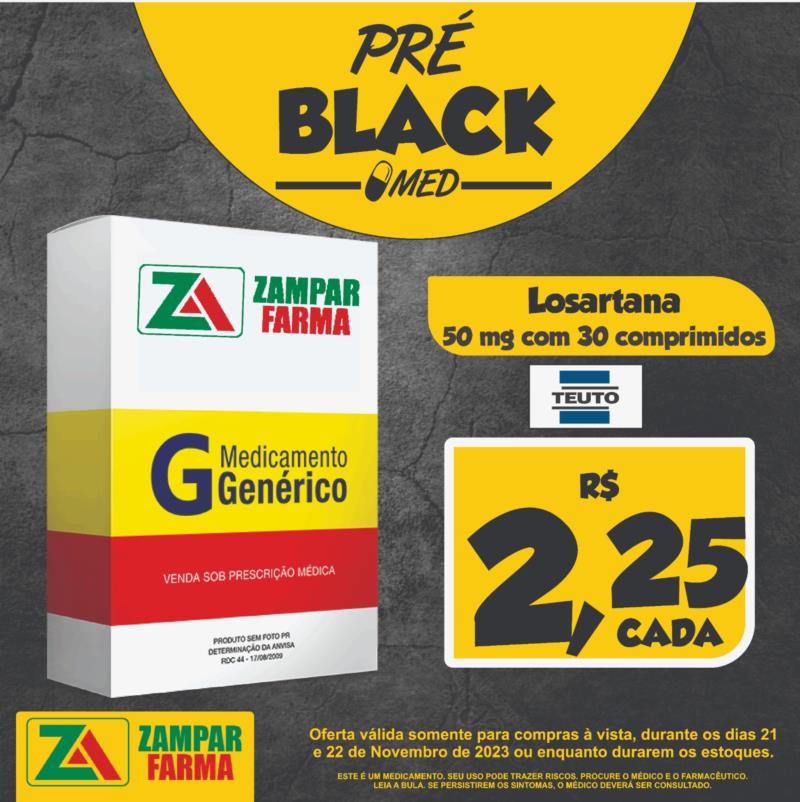 Pré-Black Friday de medicamentos na Zampar Farma 