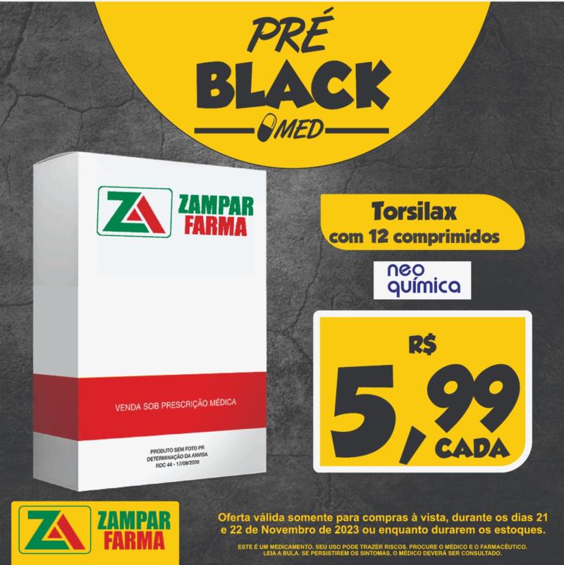 Pré-Black Friday de medicamentos na Zampar Farma 