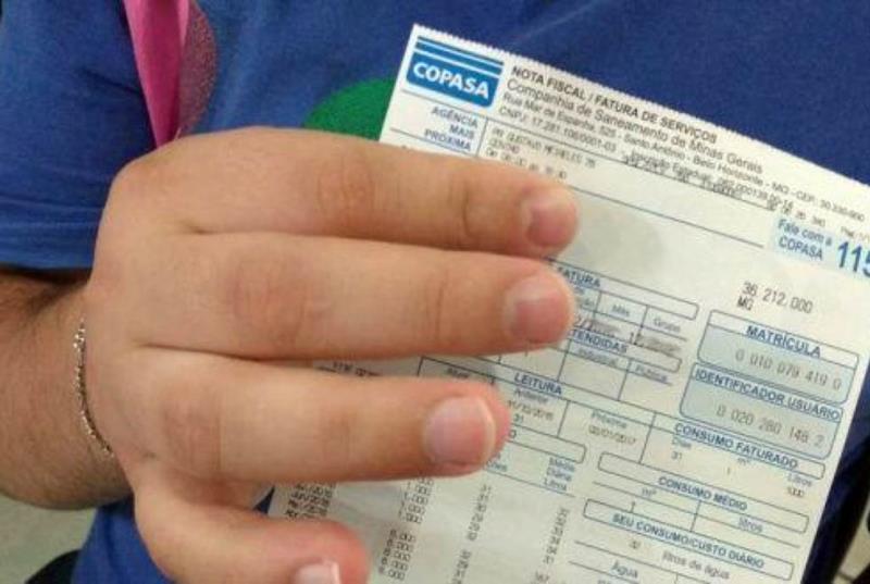 Conta de água da Copasa fica mais cara a partir desta segunda