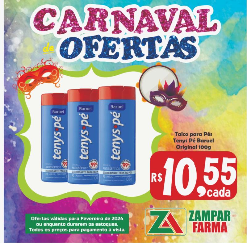 Carnaval de ofertas na Zampar Farma 