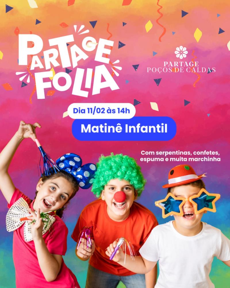 Shopping de Poços de Caldas tem diversão e folia na programação de Carnaval 