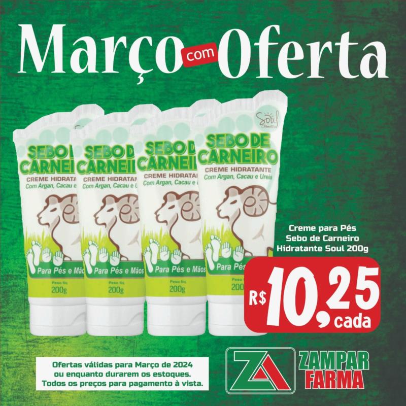 Ofertas de Março na Zampar Farma 