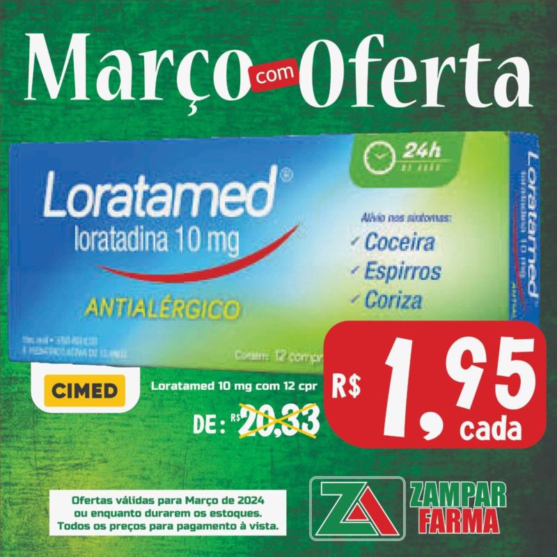 Ofertas de Março na Zampar Farma 