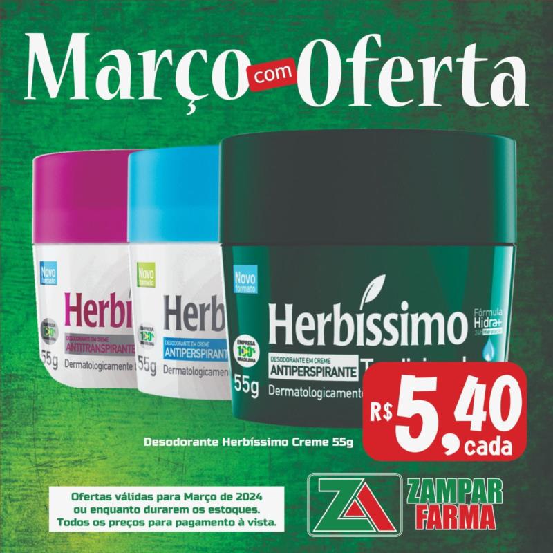 Ofertas de Março na Zampar Farma 