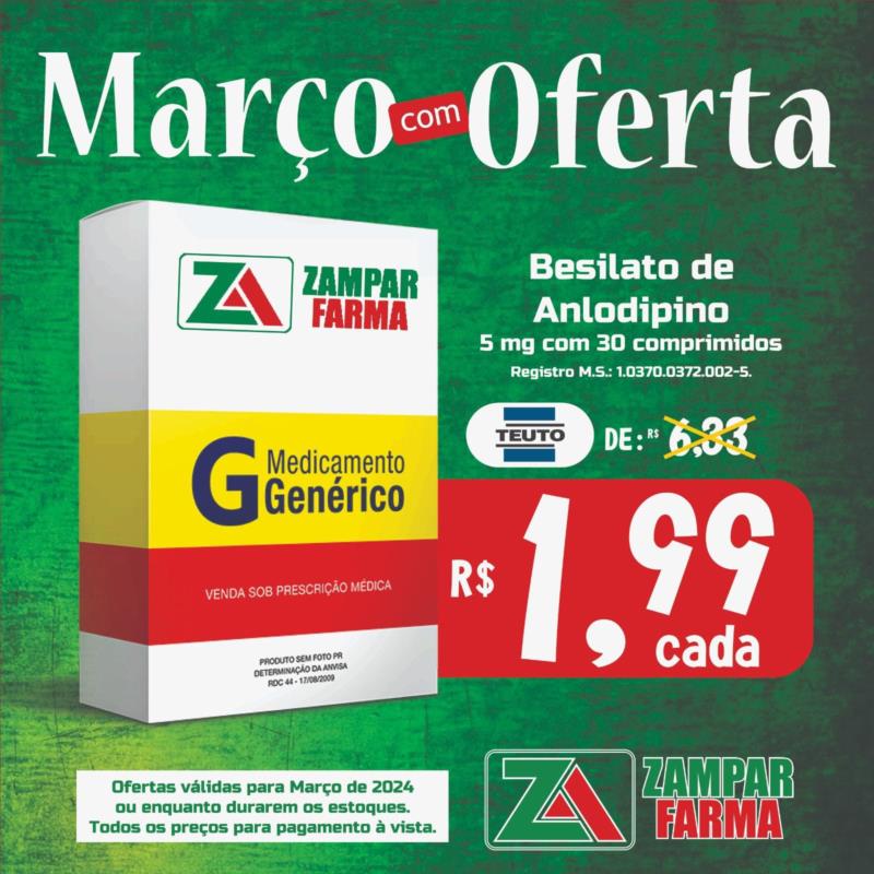 Ofertas de Março na Zampar Farma 