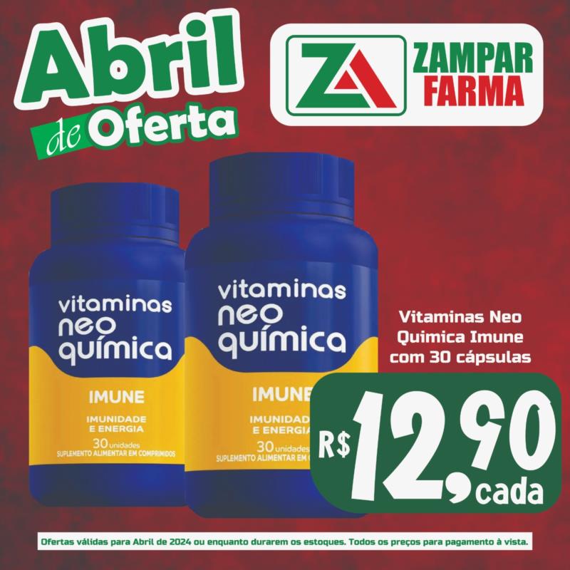 Ofertas de abril na Zampar Farma 