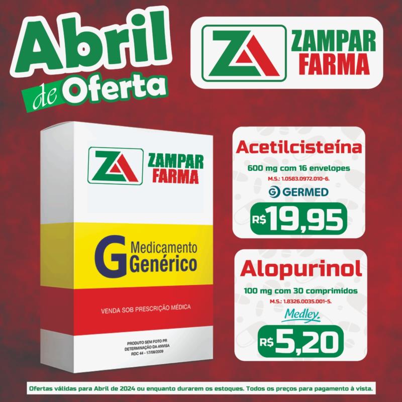 Ofertas de abril na Zampar Farma 