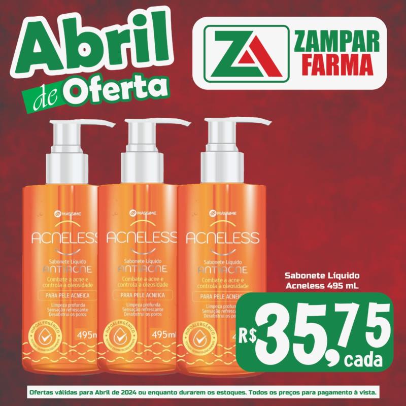 Ofertas de abril na Zampar Farma 