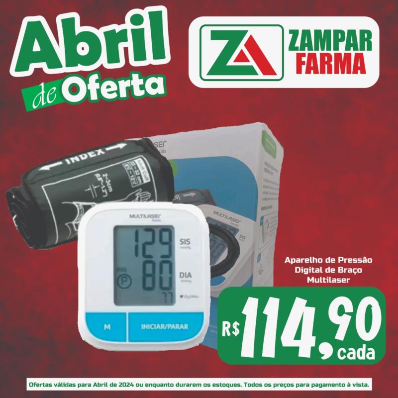 Ofertas de abril na Zampar Farma 