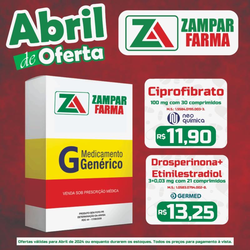 Ofertas de abril na Zampar Farma 