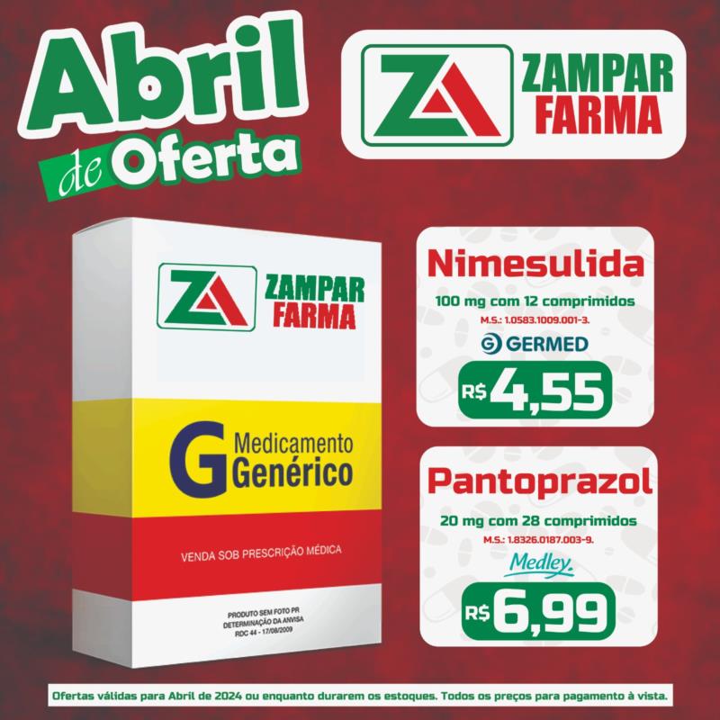 Ofertas de abril na Zampar Farma 