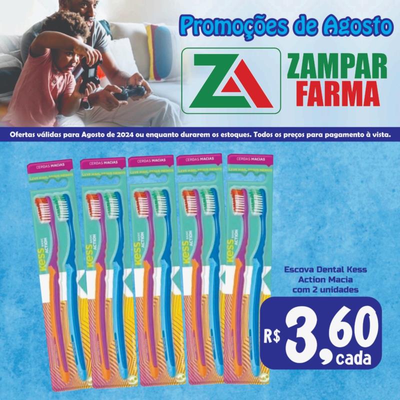 Promoções de Agosto na Zampar Farma 