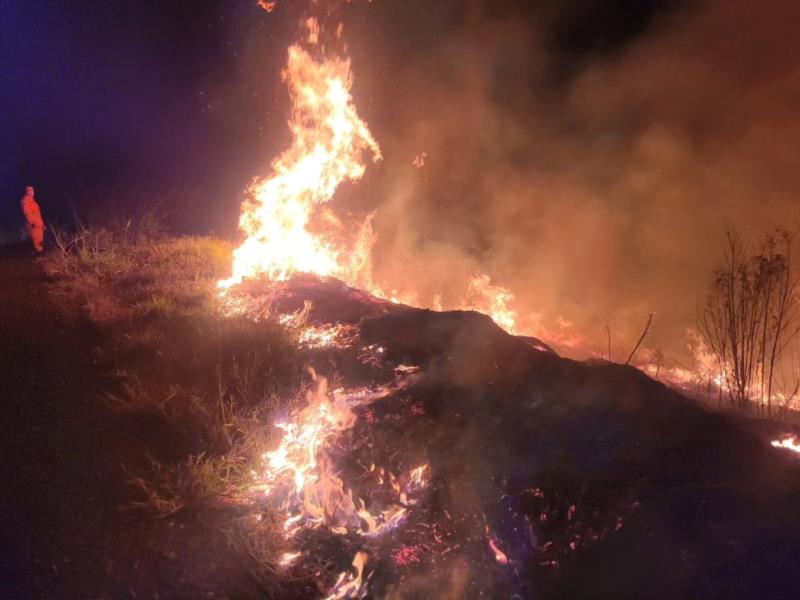 Incêndio destrói quase 10 hectares de vegetação em Guaxupé 