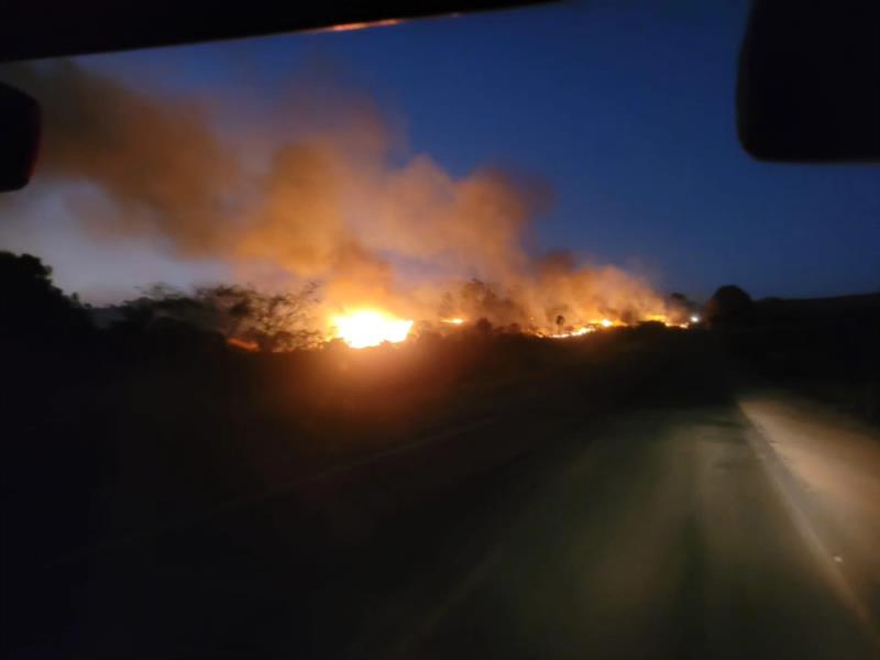 Incêndio destrói quase 10 hectares de vegetação em Guaxupé 