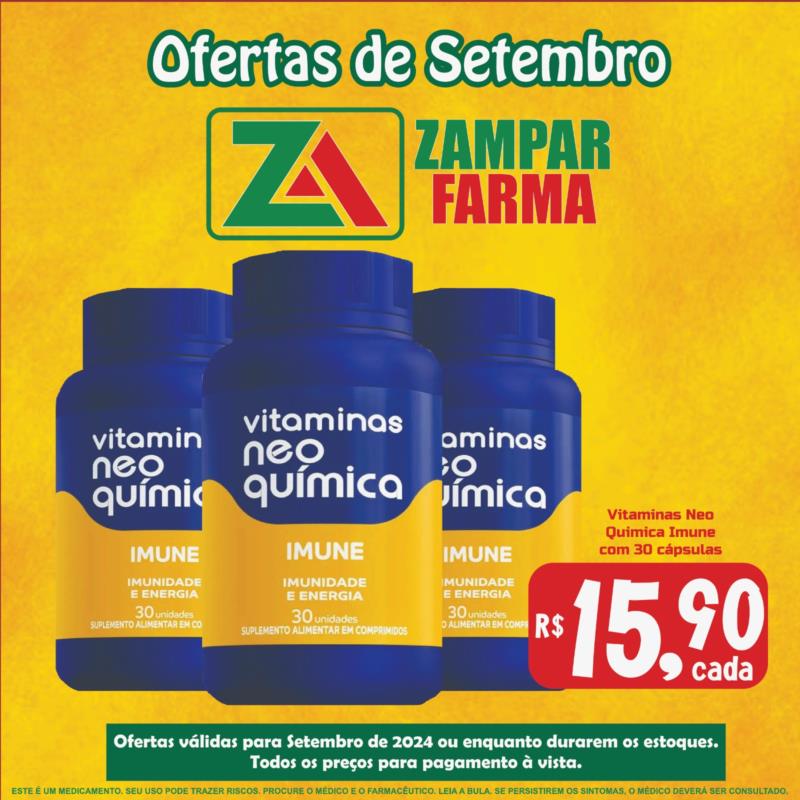 Ofertas de Setembro na Zampar Farma 