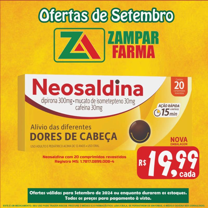 Ofertas de Setembro na Zampar Farma 