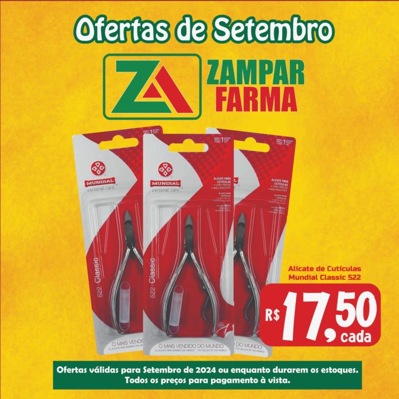 Ofertas de Setembro na Zampar Farma 