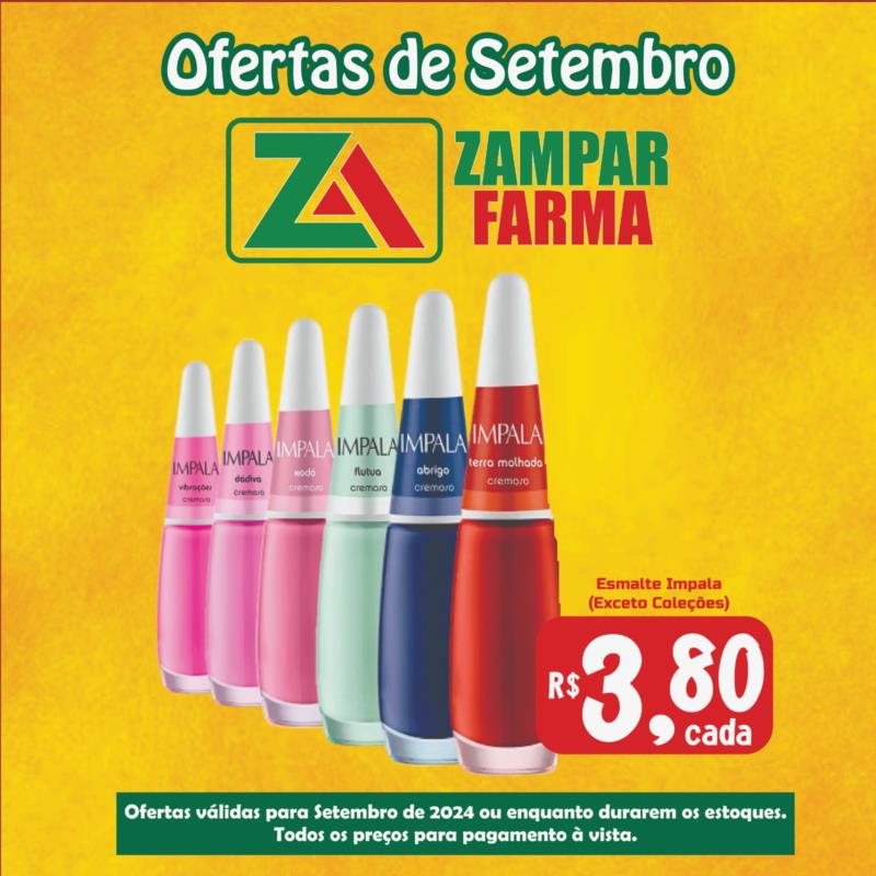 Ofertas de Setembro na Zampar Farma 