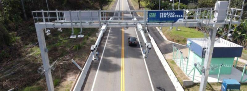 Primeiro pedágio sem cancela free flow de Minas registra menor inadimplência entre rodovias concessionadas do país