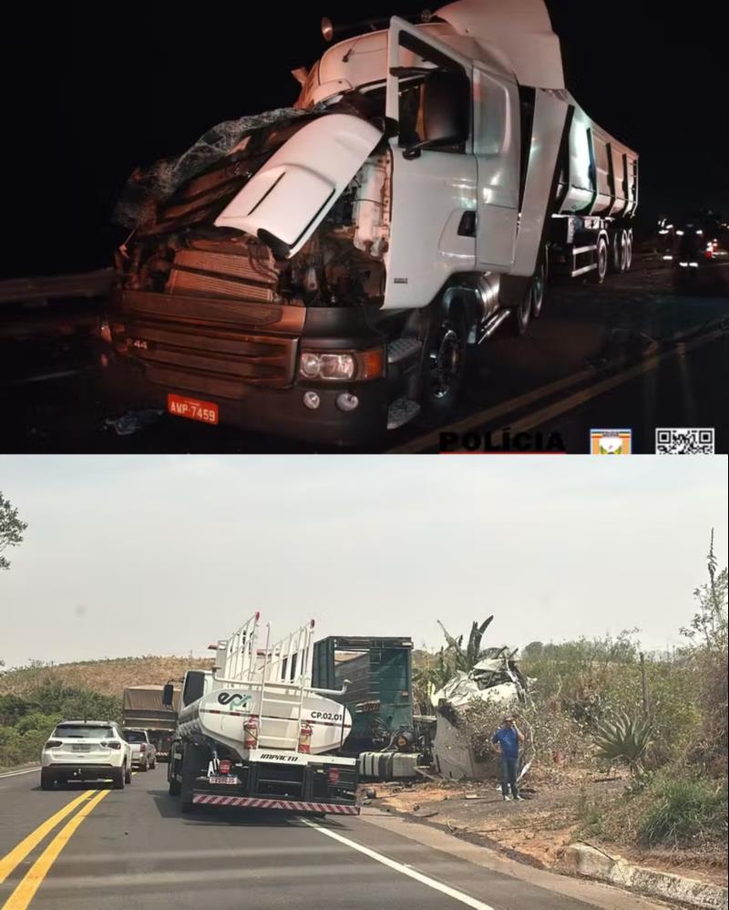 Acidentes envolvendo carretas deixam vítimas em Monte Belo e Muzambinho 