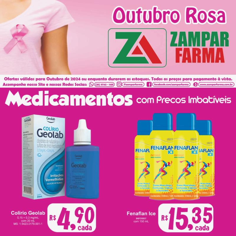 E continuam as ofertas de Outubro na Zampar Farma 