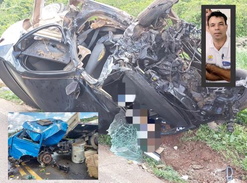 Guaranesiano de 46 anos morre em colisão entre carro e caminhão na MGC-491 