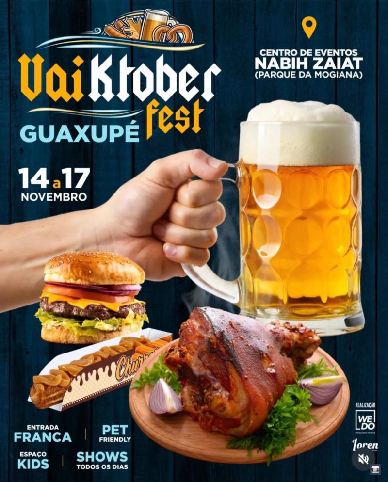 Começa nesta quinta-feira o Vaiktober Fest em Guaxupé 