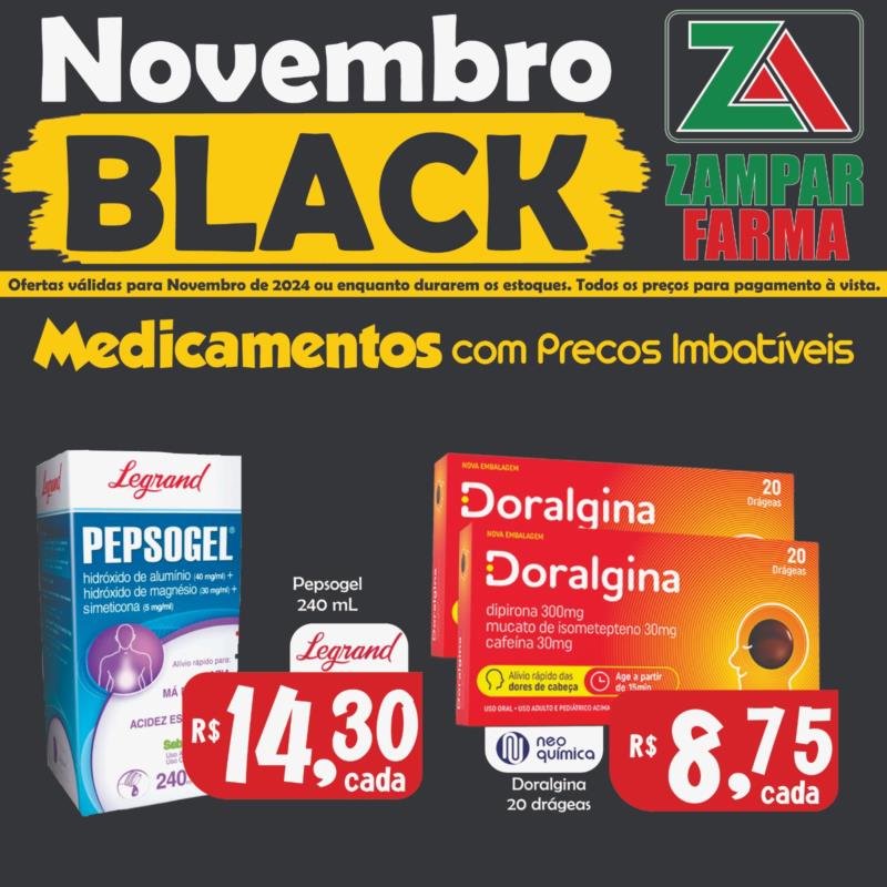 E as ofertas de Black Friday na Zampar Farma continuam 