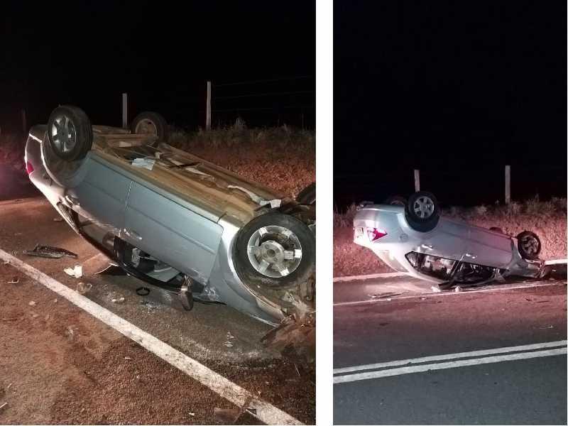 Homem é resgatado em estado grave após capotar veículo na BR-265, entre Jacuí e Paraíso