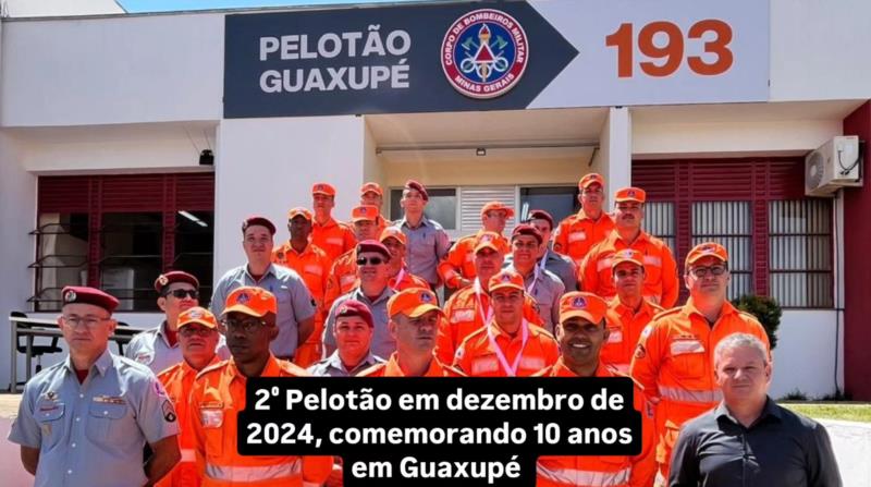 Bombeiros completam 10 anos em Guaxupé 