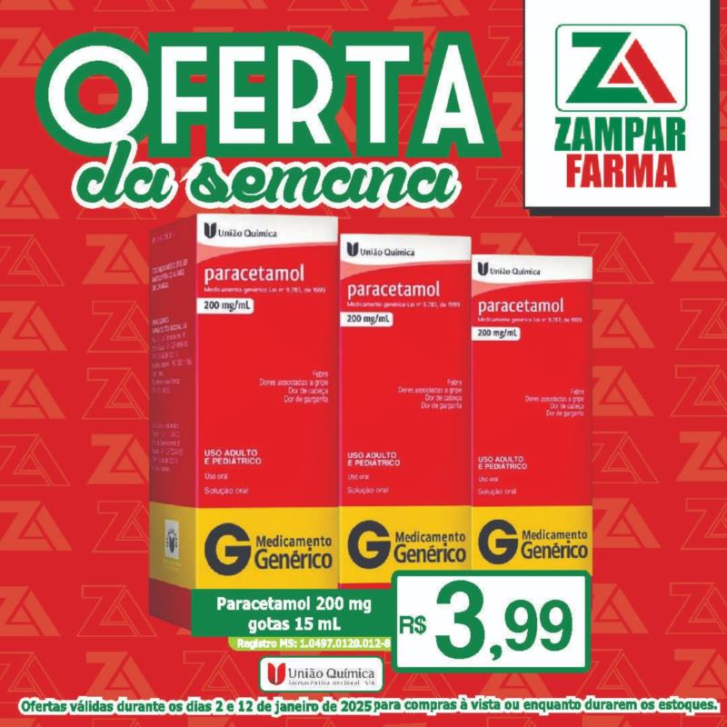 Ofertas da semana na Zampar Farma 